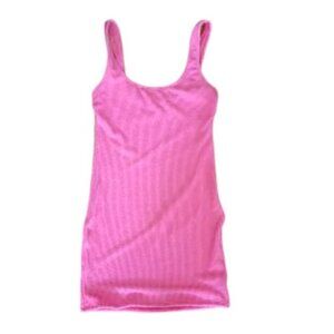 Good American Light Pink Stretchy Sleeveless Dress in Size 1/2 (Small)